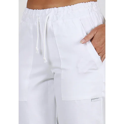Kalhoty 3/4 TRADETEX 2506, unisex, bílá, pohled 3