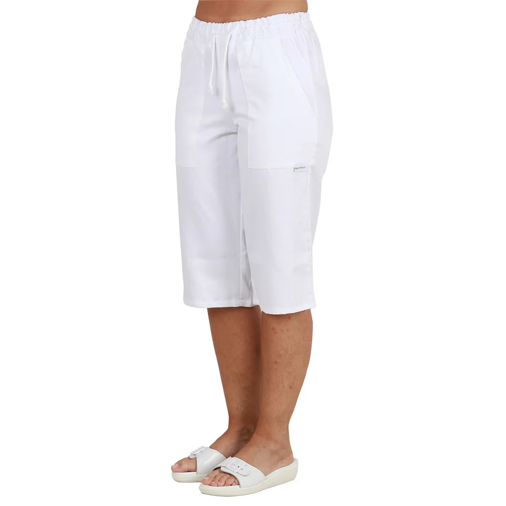 Kalhoty 3/4 TRADETEX 2506, unisex, bílá