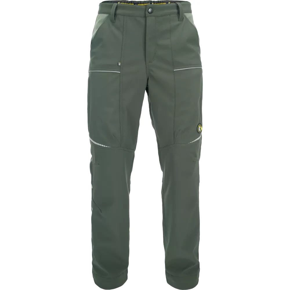 Kalhoty CERVA STIRLING STRETCH softshell zimní, zelená