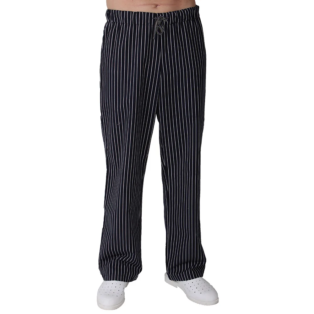 Kalhoty TRADETEX 2506, unisex, výška 182 cm, černobílý proužek