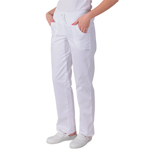 Kalhoty TRADETEX SOFIE, dámské, výška 168 cm, bílá, pohled 2