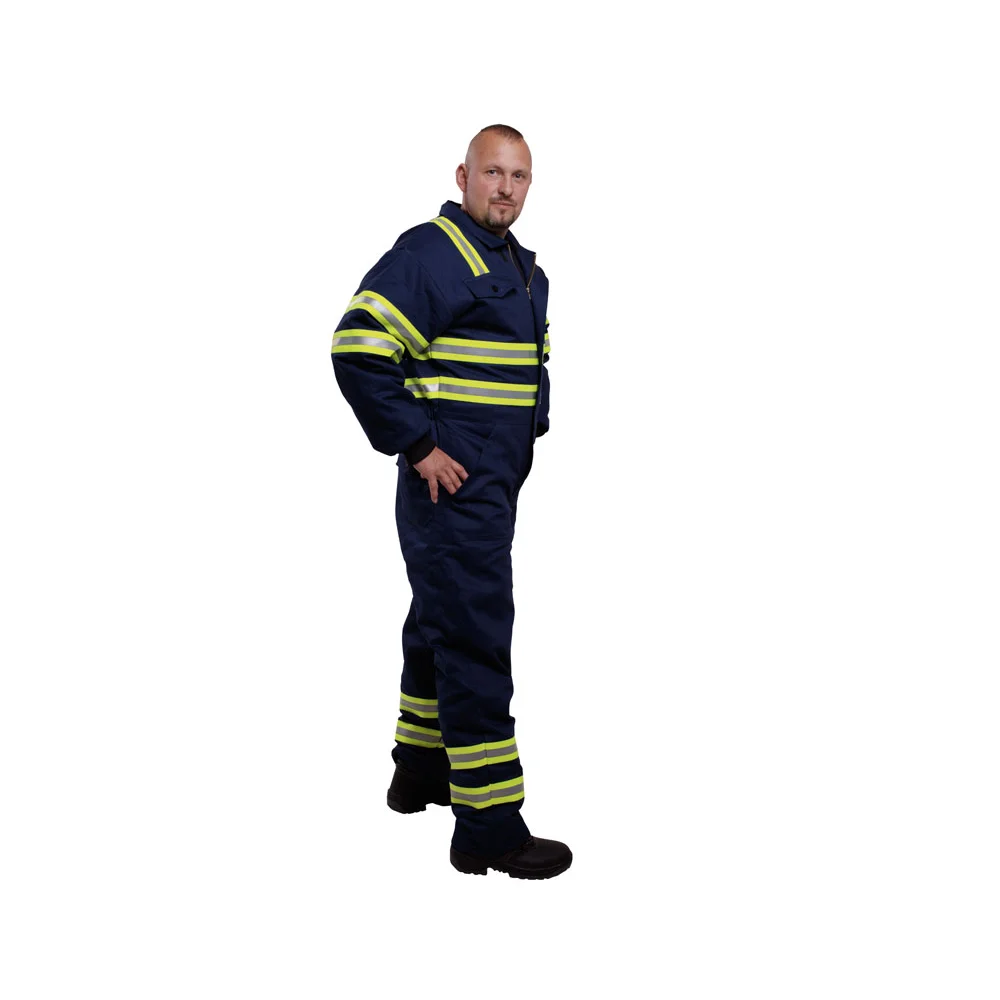 Kombinéza TRADETEX 0507, pánská, zateplená, tmavě modrá, pohled 2