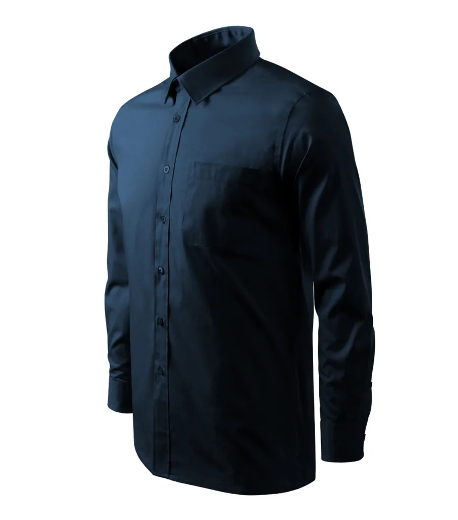 Košile MALFINI Style LS 209, pánská, námořní modrá