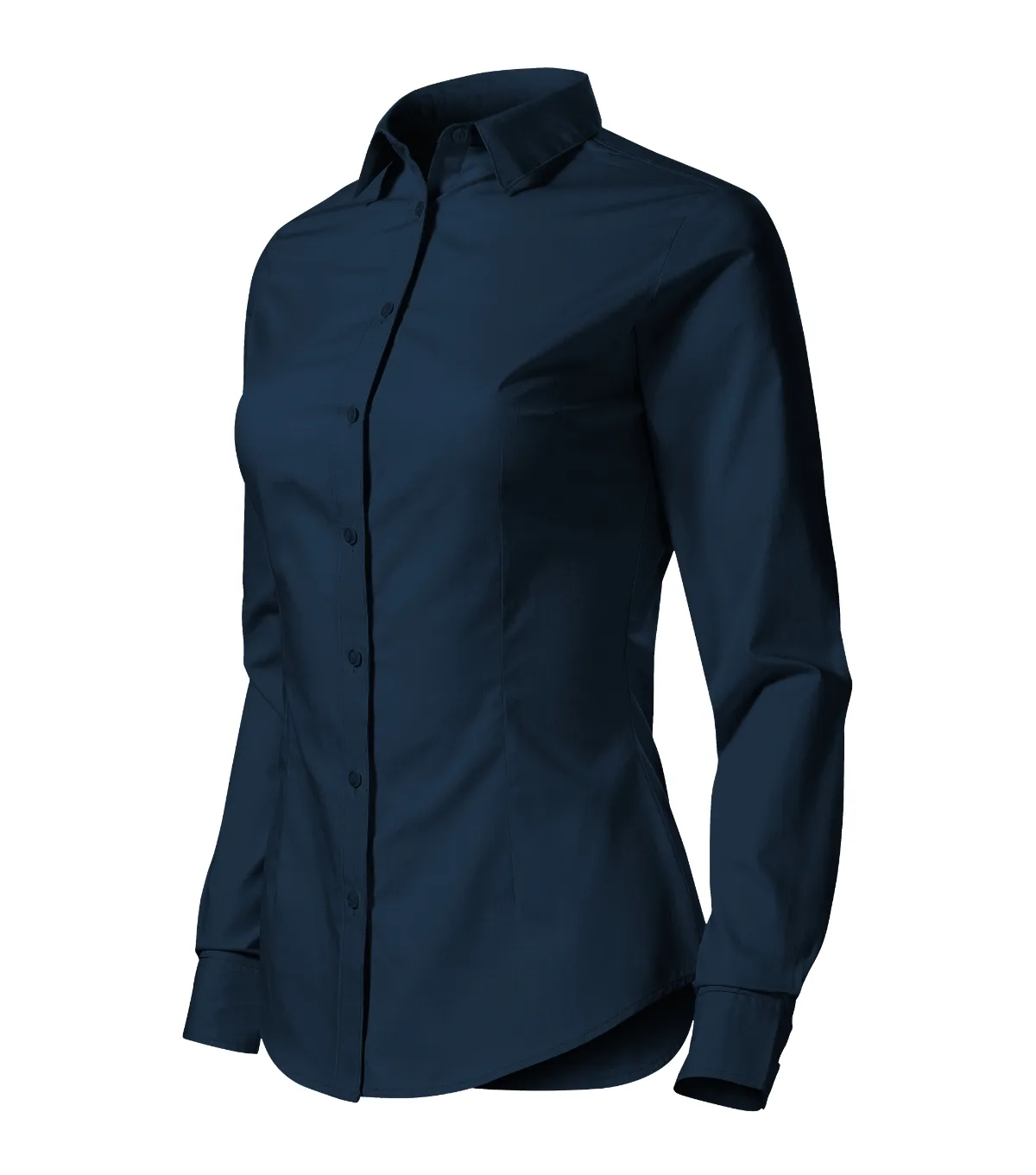 Košile MALFINI Style LS 229, dámská, námořní modrá