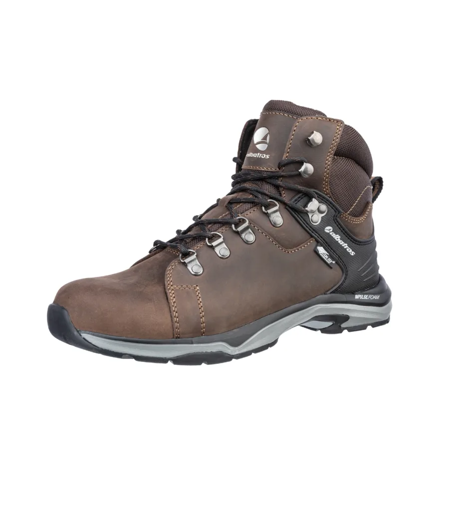 Kotníková obuv ALBATROS BRIONE CTX MID S38, unisex, tmavě hnědá