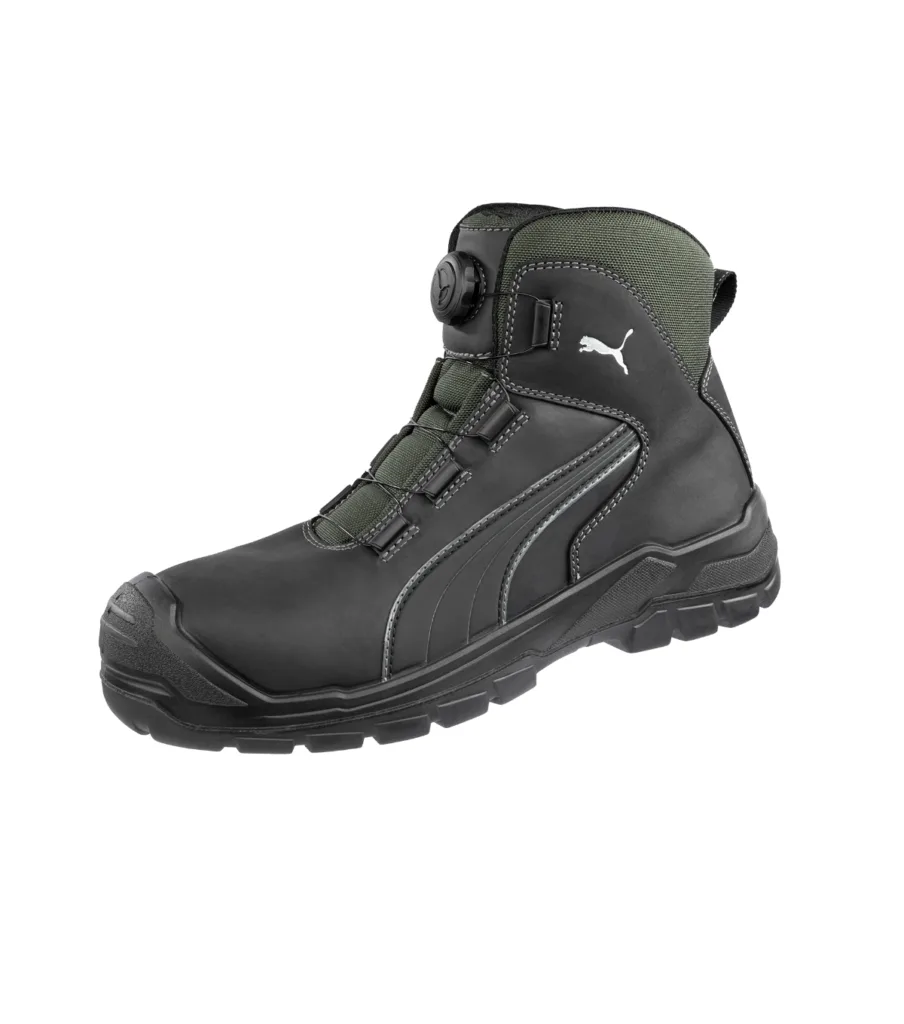 Kotníková obuv PUMA CASCADES DISC MID S18, pánská, černá