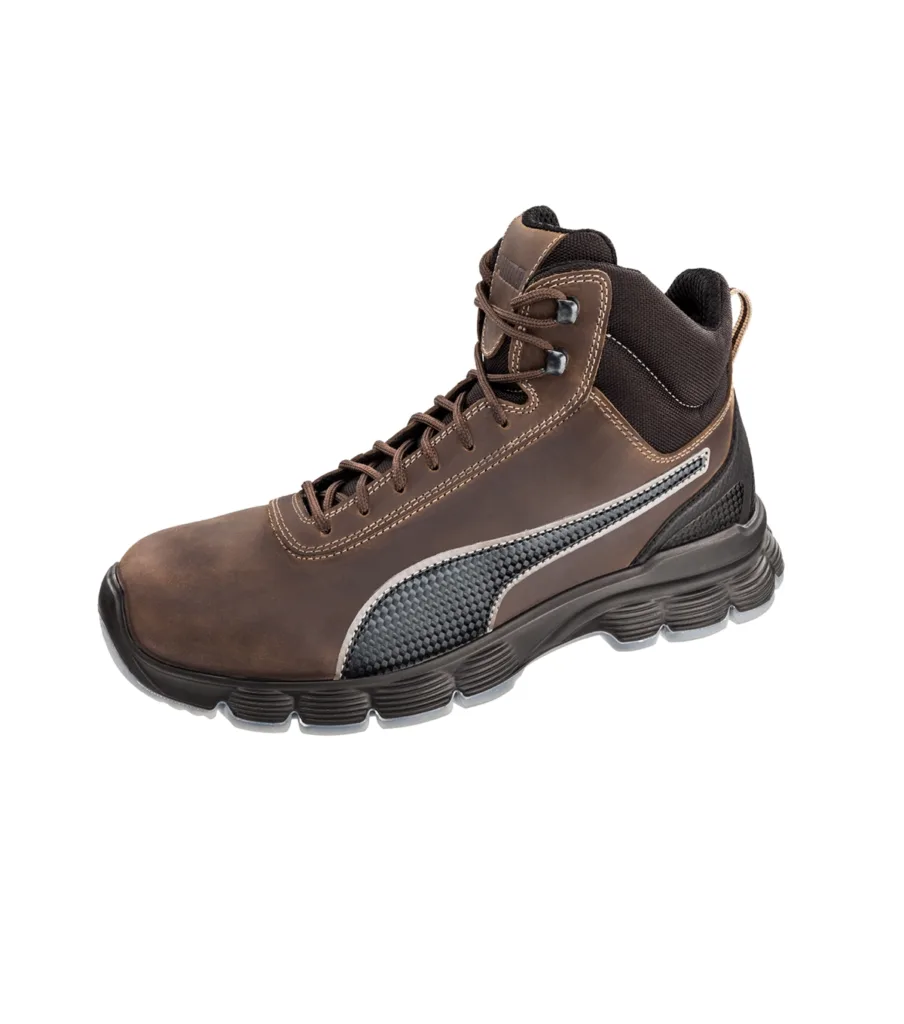 Kotníková obuv PUMA CONDOR BROWN MID S14, pánská, tmavě hnědá