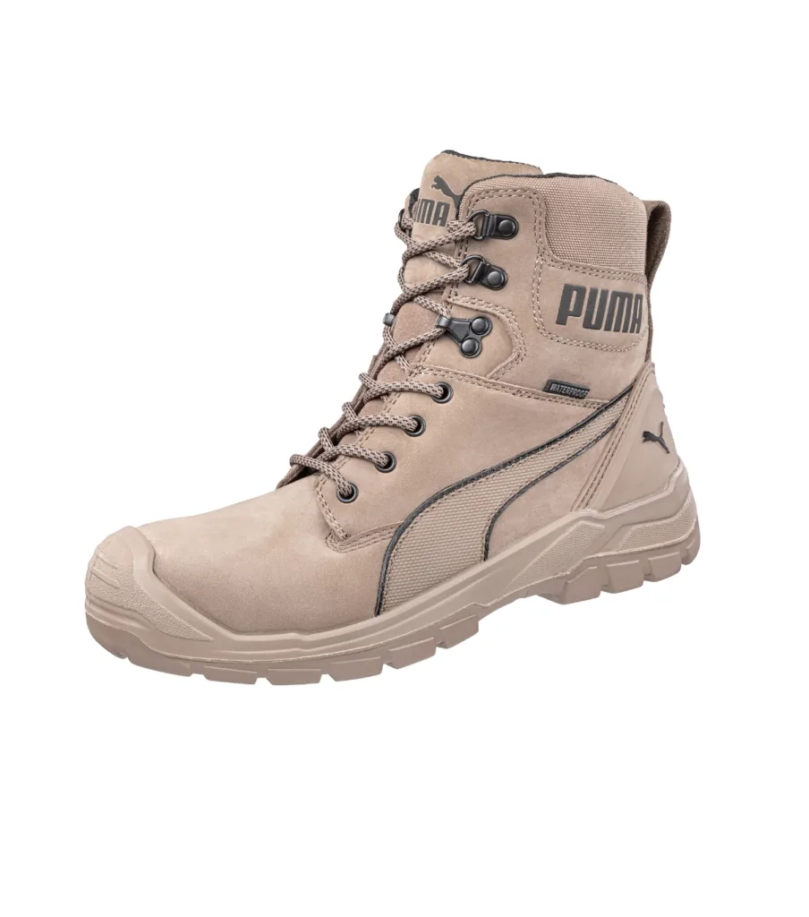 Kotníková obuv PUMA Conquest STONE HIGH S15, pánská, světle hnědá