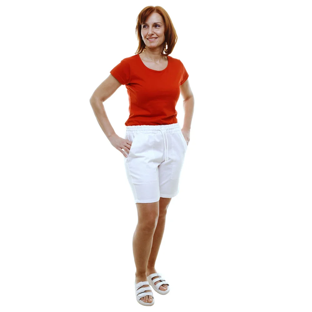 Kraťasy TRADETEX 2508, unisex, bílá