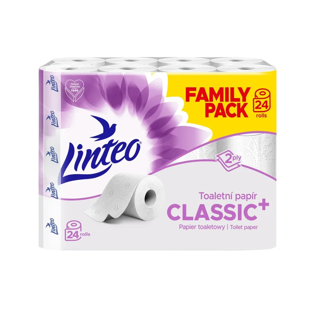 Linteo toaletní papír 2v family pack 24ks