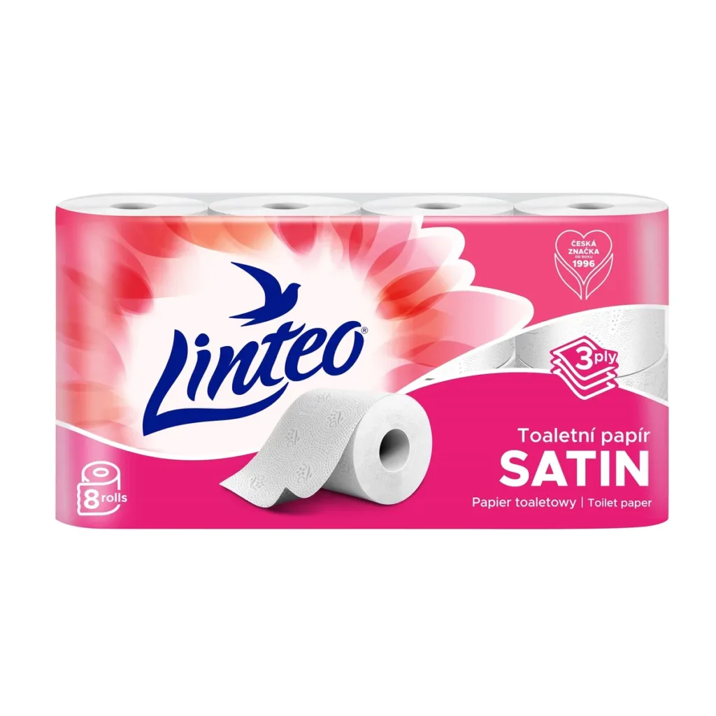 Linteo Toaletní papír Satin extra soft 3V 8ks