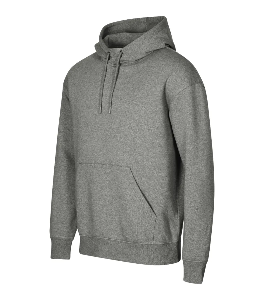 Mikina MALFINI Cloud (GOTS) 428, unisex, tmavě šedý melír