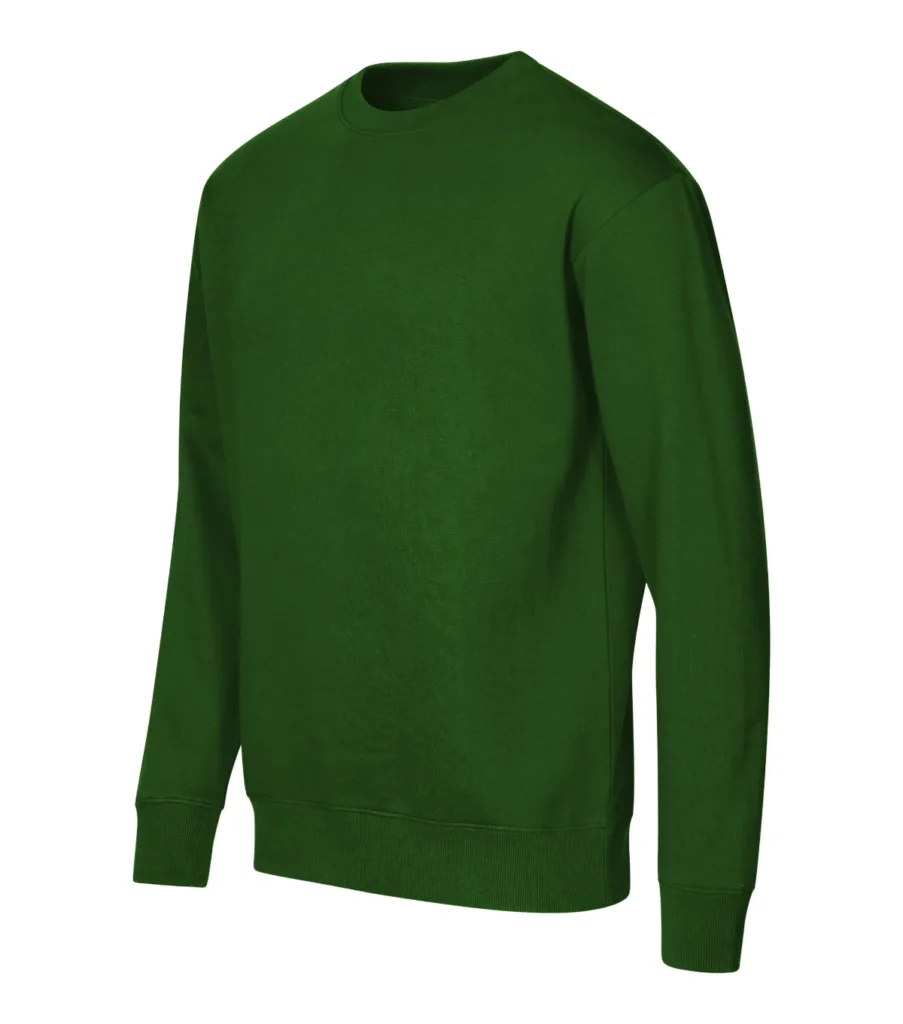 Mikina MALFINI Crew 426, unisex, lahvově zelená