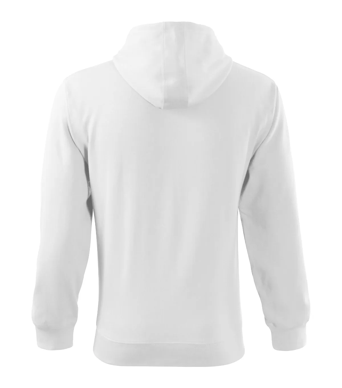 Mikina MALFINI Trendy Zipper 410, pánská, bílá - Obrázek 3