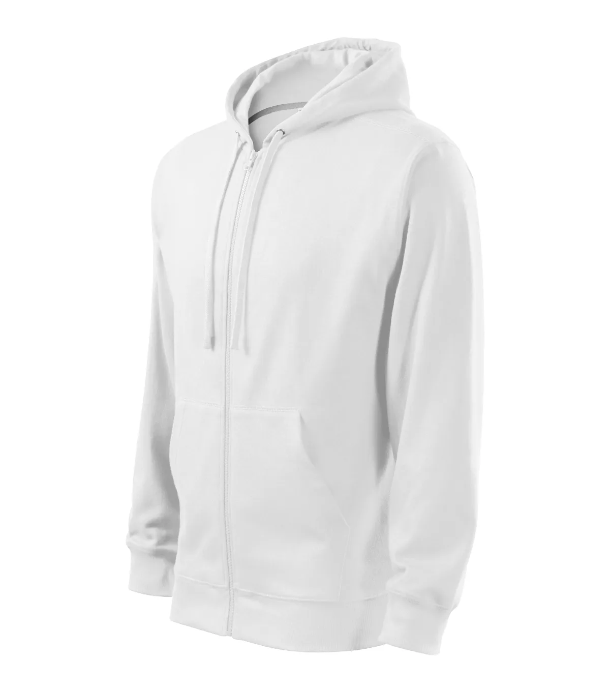 Mikina MALFINI Trendy Zipper 410, pánská, bílá