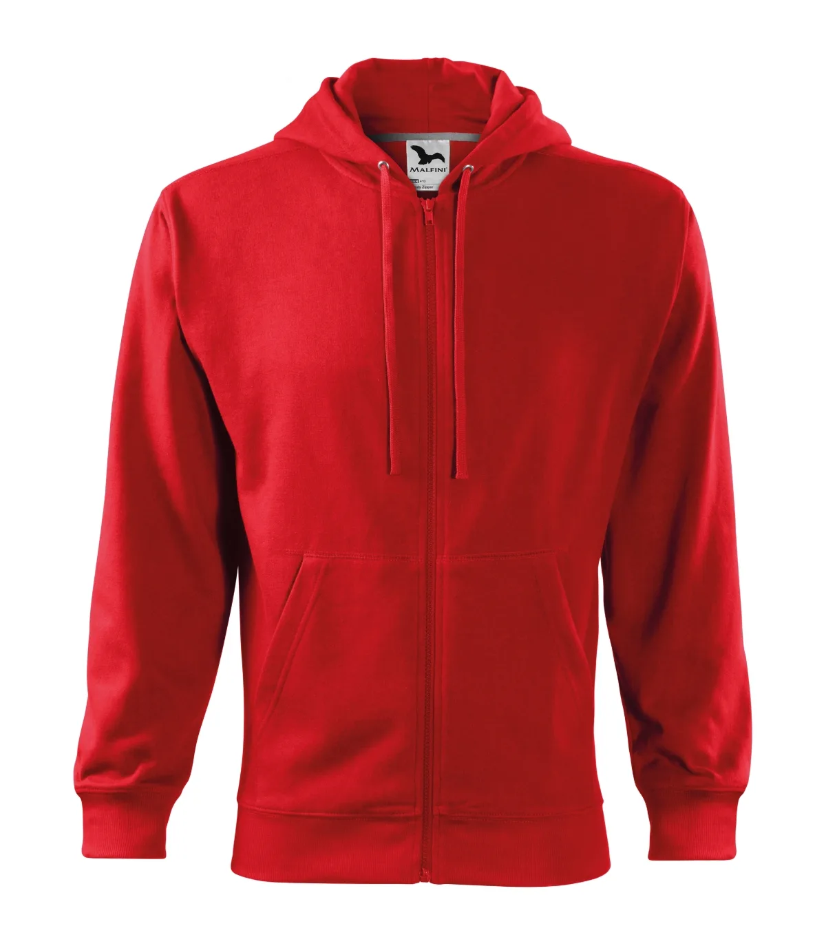 Mikina MALFINI Trendy Zipper 410, pánská, červená - Obrázek 2