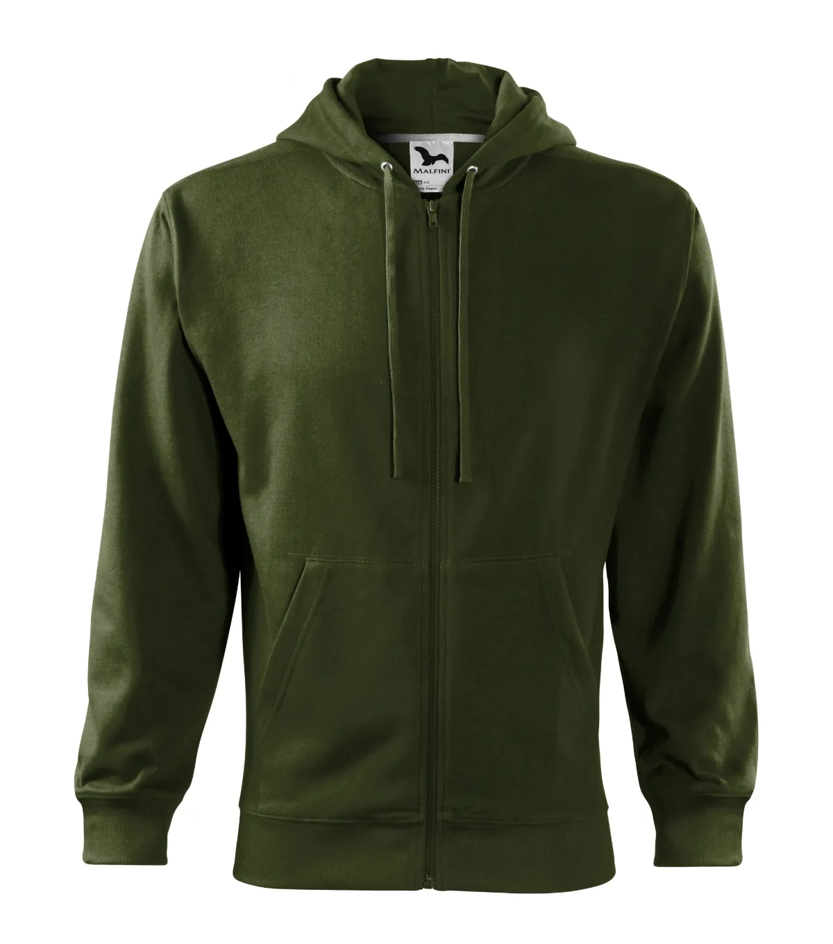 Mikina MALFINI Trendy Zipper 410, pánská, military - Obrázek 2