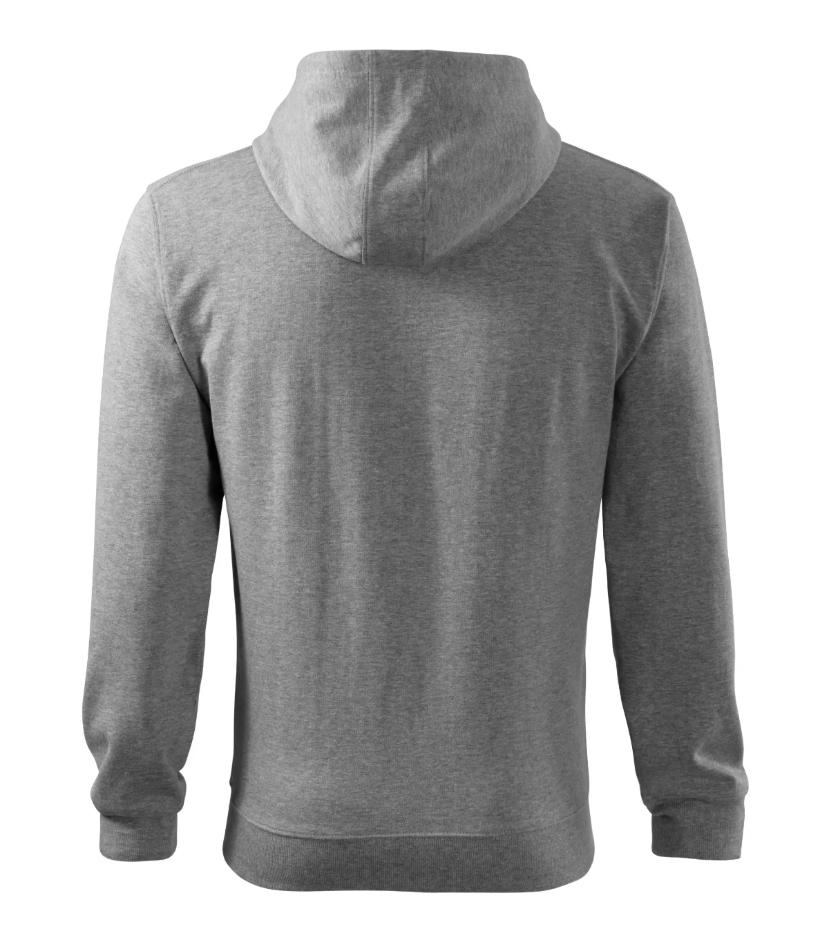 Mikina MALFINI Trendy Zipper 410, pánská, tmavě šedý melír - Obrázek 3
