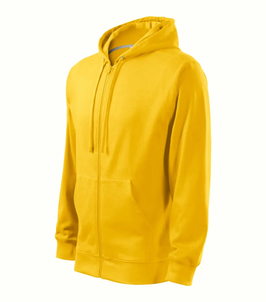 Mikina MALFINI Trendy Zipper 410, pánská, žlutá