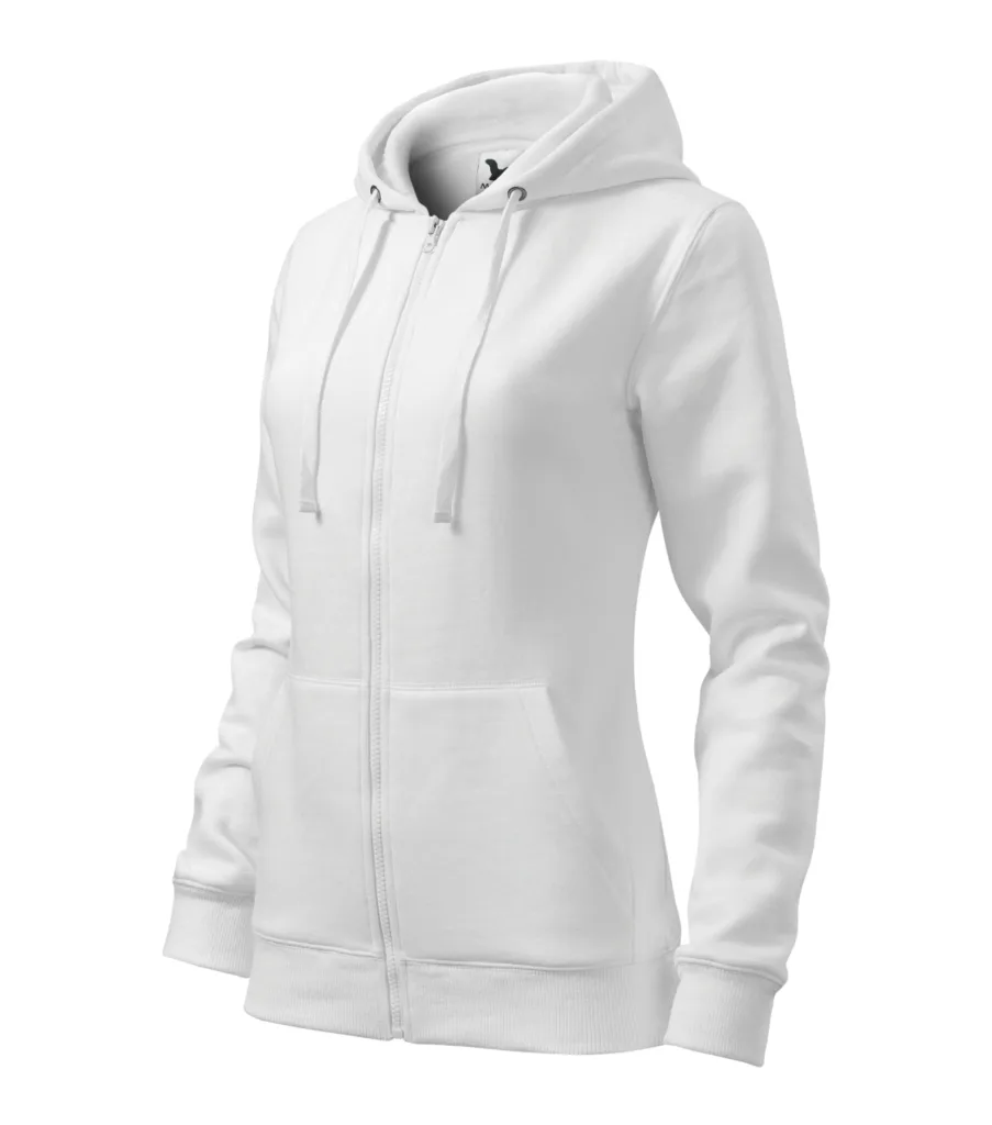 Mikina MALFINI Trendy Zipper 411, dámská, bílá