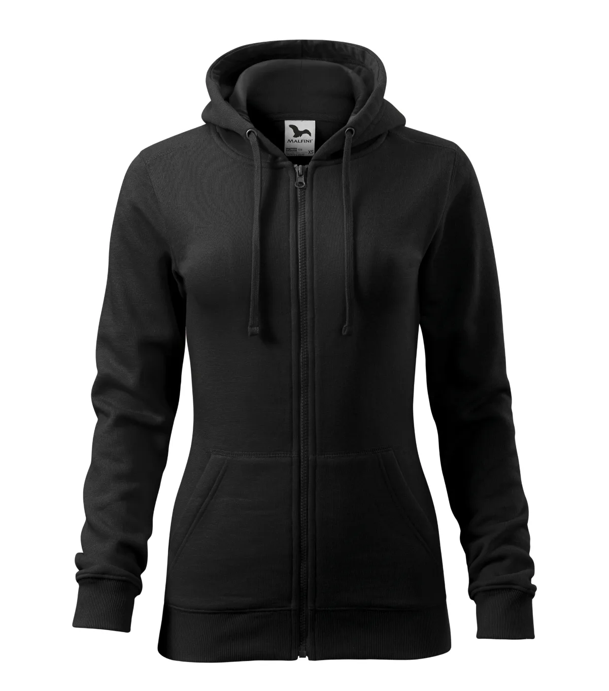 Mikina MALFINI Trendy Zipper 411, dámská, černá - Obrázek 2