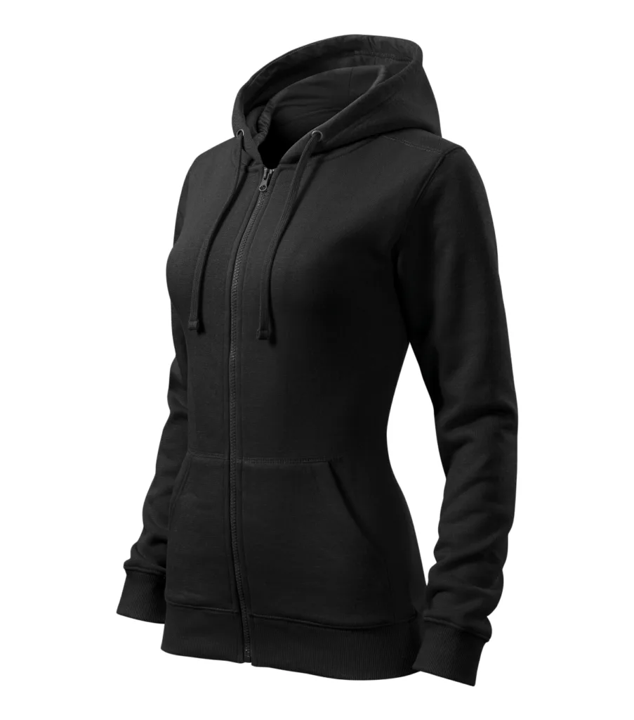 Mikina MALFINI Trendy Zipper 411, dámská, černá