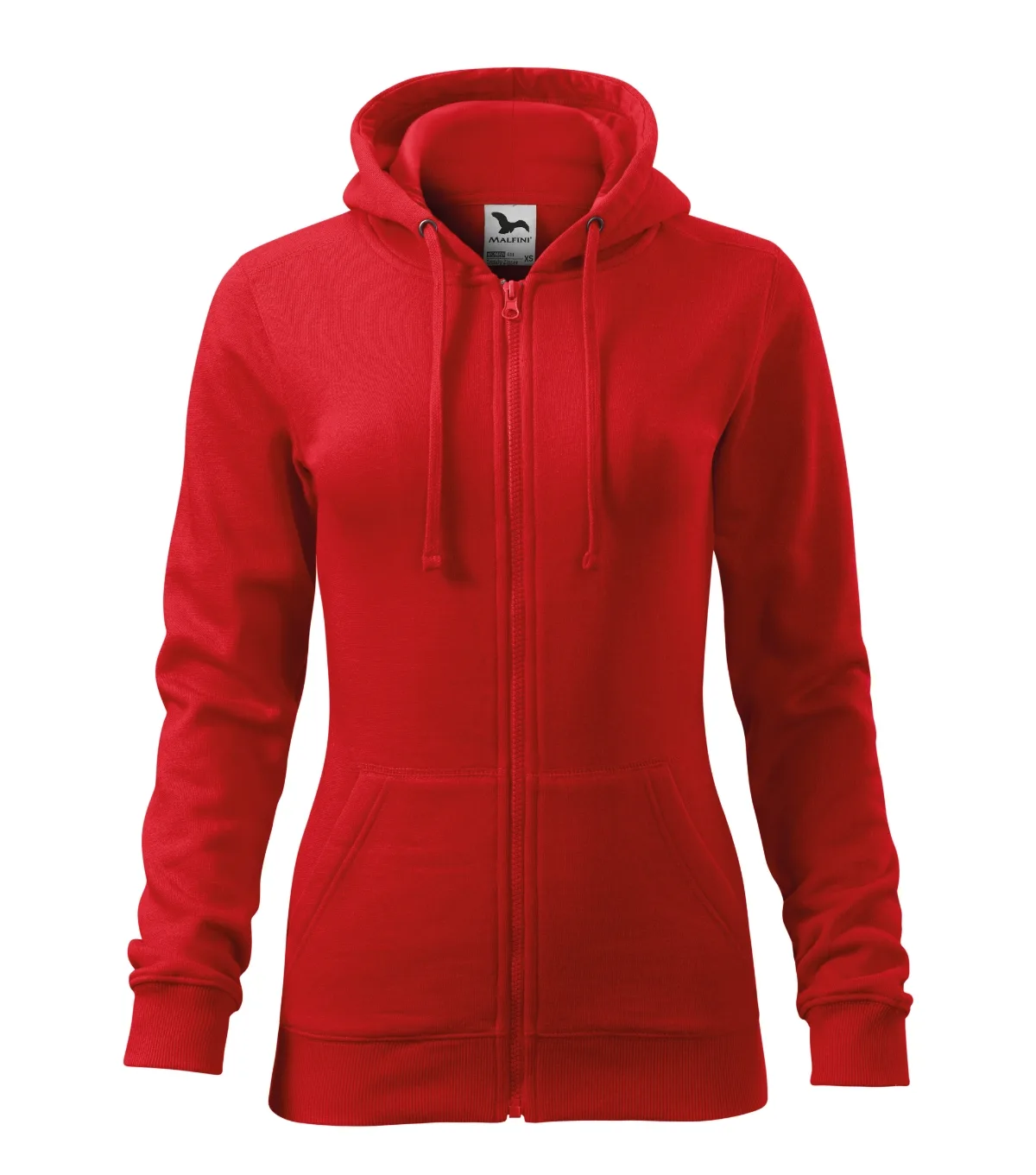 Mikina MALFINI Trendy Zipper 411, dámská, červená - Obrázek 2