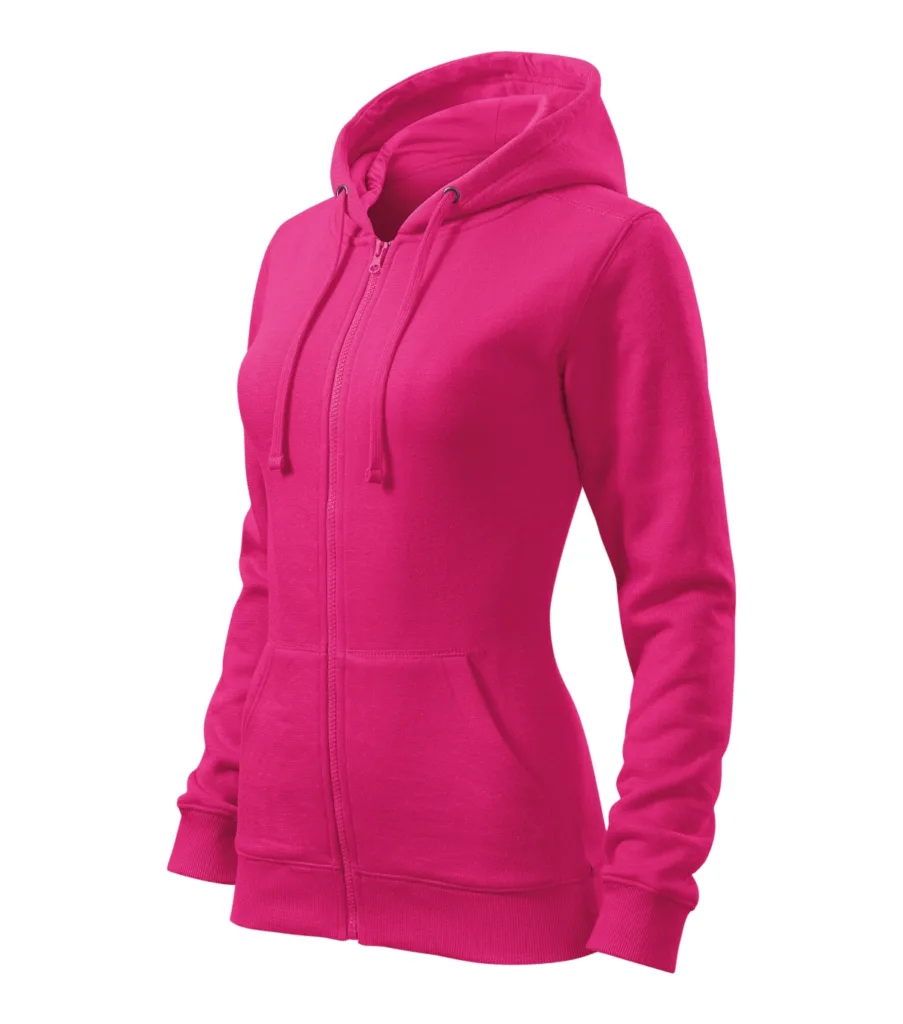 Mikina MALFINI Trendy Zipper 411, dámská, purpurová