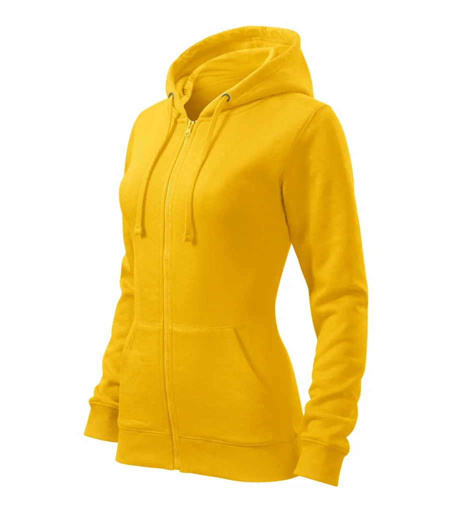 Mikina MALFINI Trendy Zipper 411, dámská, žlutá