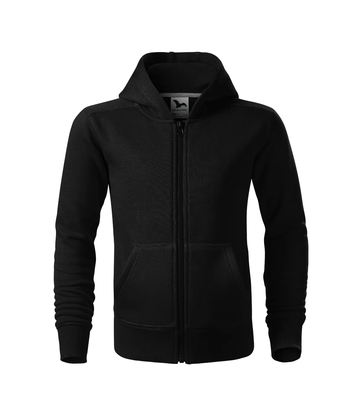 Mikina MALFINI Trendy Zipper 412, dětská, černá - Obrázek 2