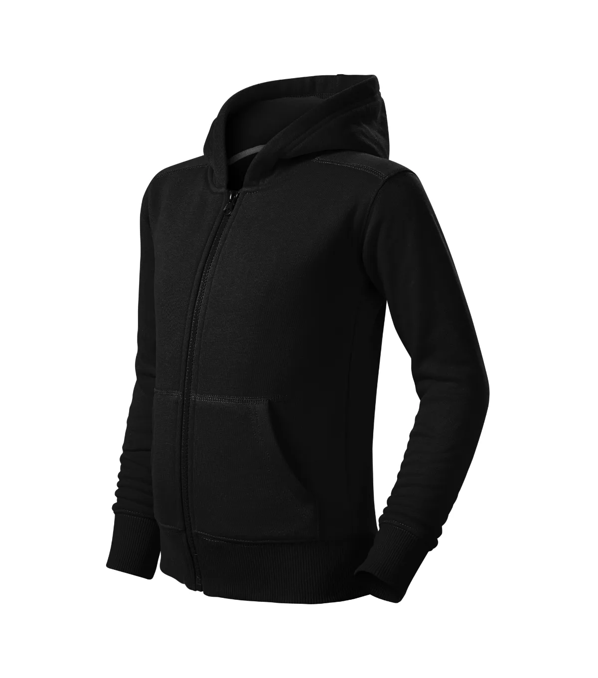 Mikina MALFINI Trendy Zipper 412, dětská, černá