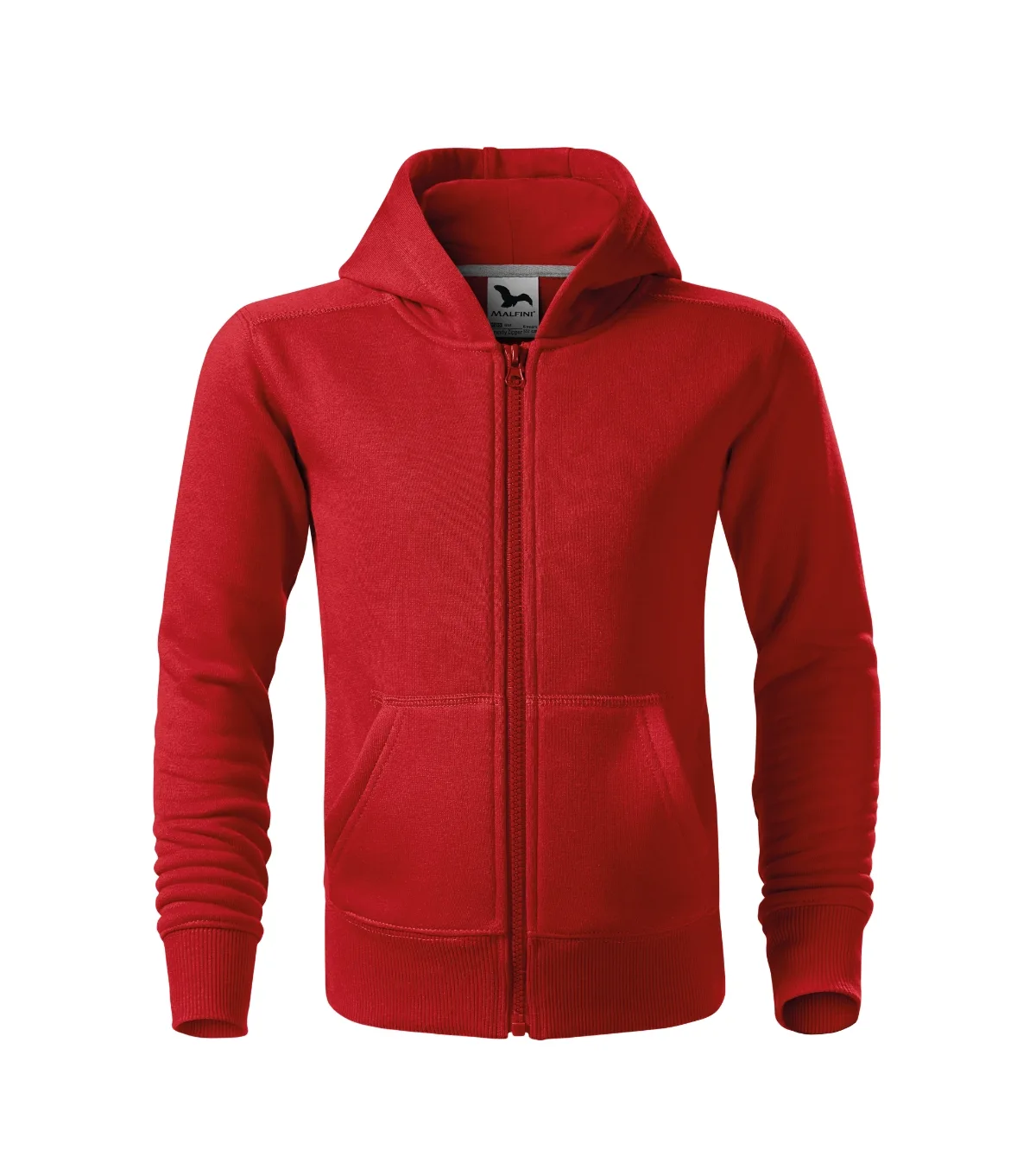 Mikina MALFINI Trendy Zipper 412, dětská, červená - Obrázek 2