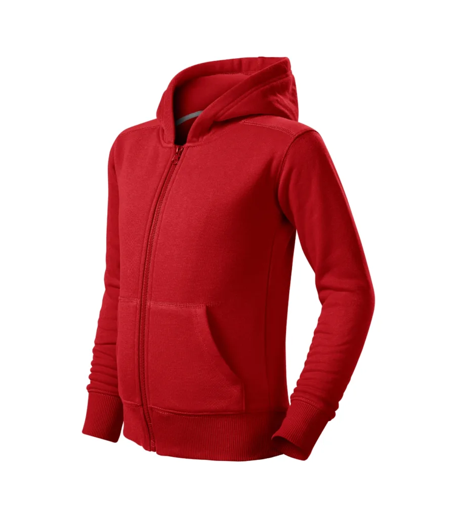 Mikina MALFINI Trendy Zipper 412, dětská, červená