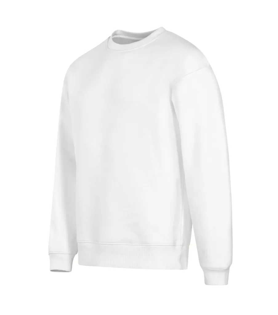 Mikina MALFINI Vibe Crew 430, unisex, bílá