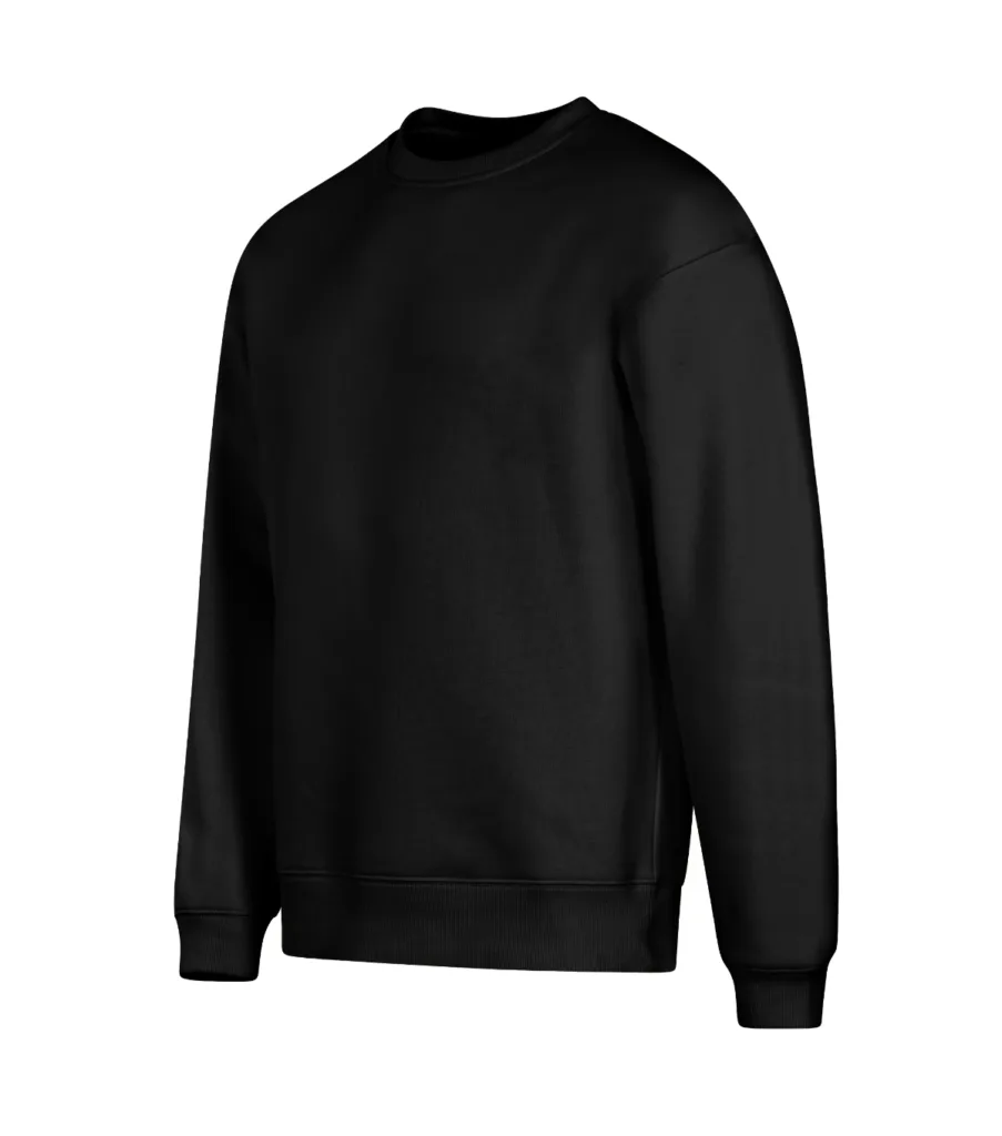 Mikina MALFINI Vibe Crew 430, unisex, černá