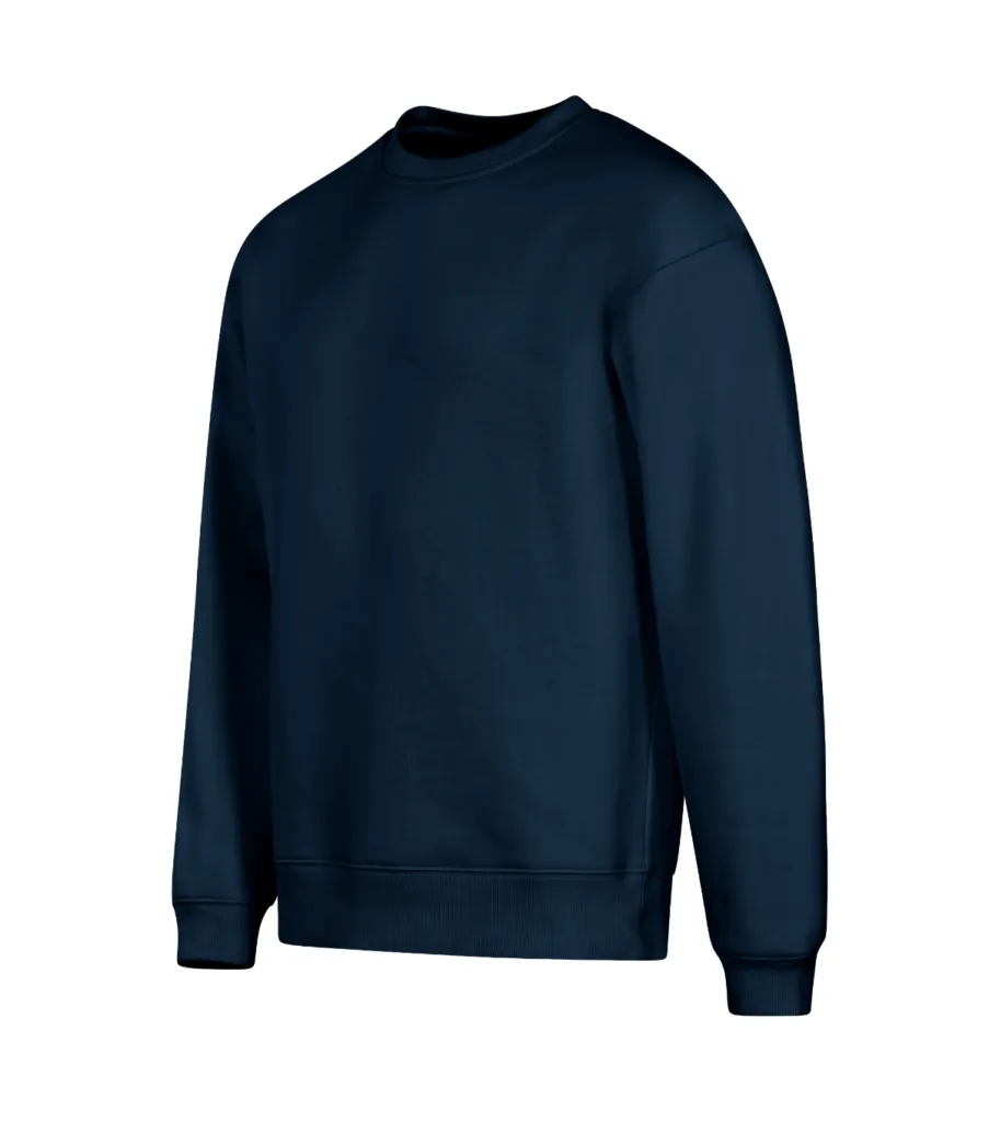 Mikina MALFINI Vibe Crew 430, unisex, námořní modrá
