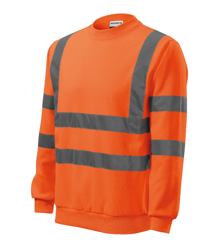 Mikina RIMECK HV Essential 4V6, unisex, fluorescenční oranžová