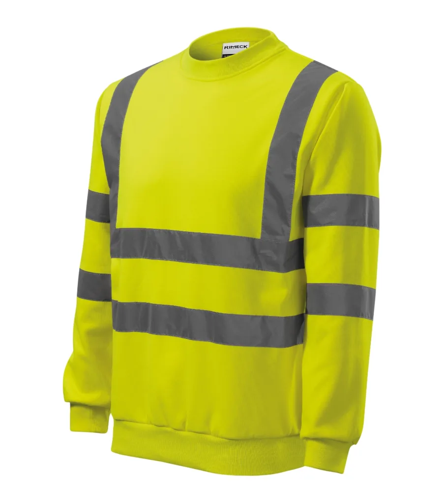 Mikina RIMECK HV Essential 4V6, unisex, fluorescenční žlutá