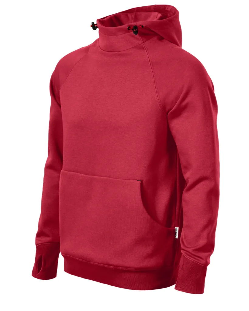 Mikina RIMECK Vertex Hoodie W43, pánská, marlboro červená