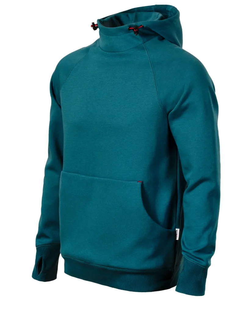 Mikina RIMECK Vertex Hoodie W43, pánská, petrolejová