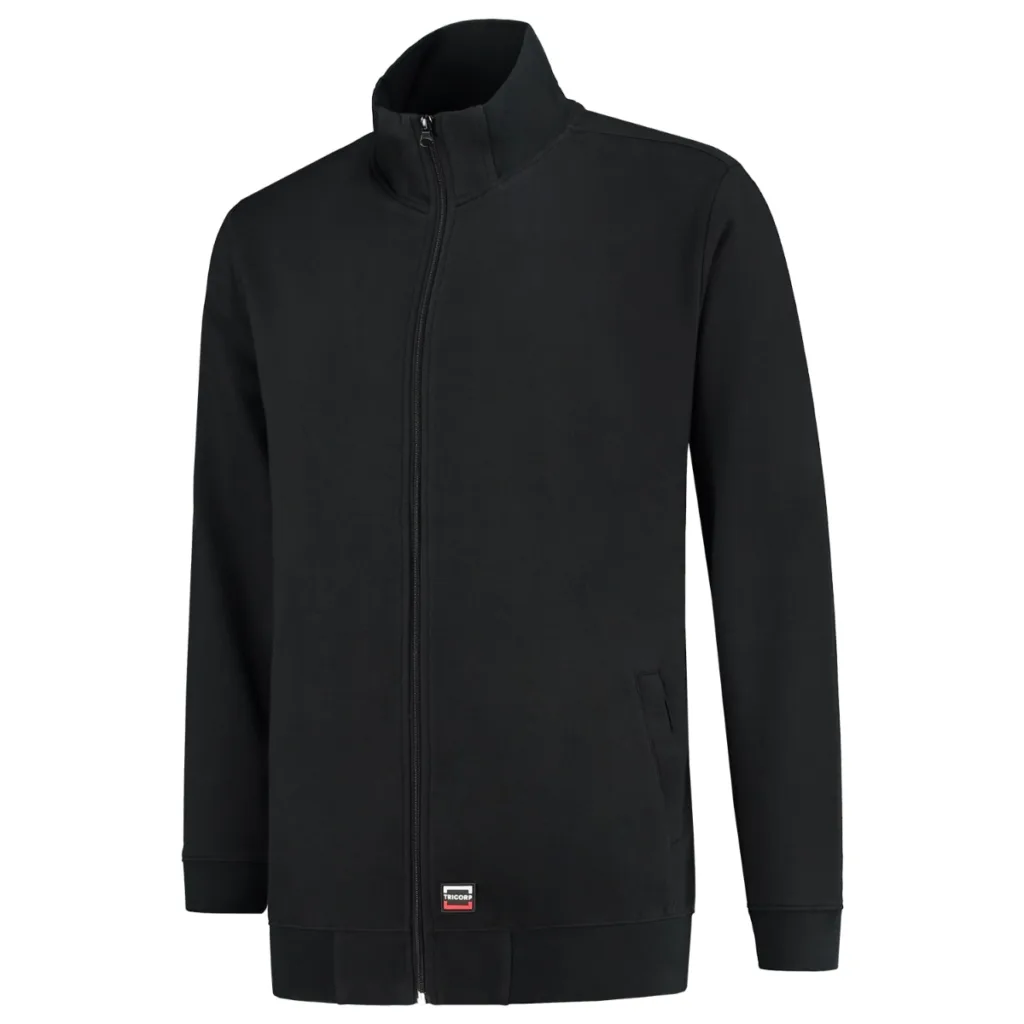 Mikina TRICORP Sweat Jacket Washable 60 °C T45, unisex, černá