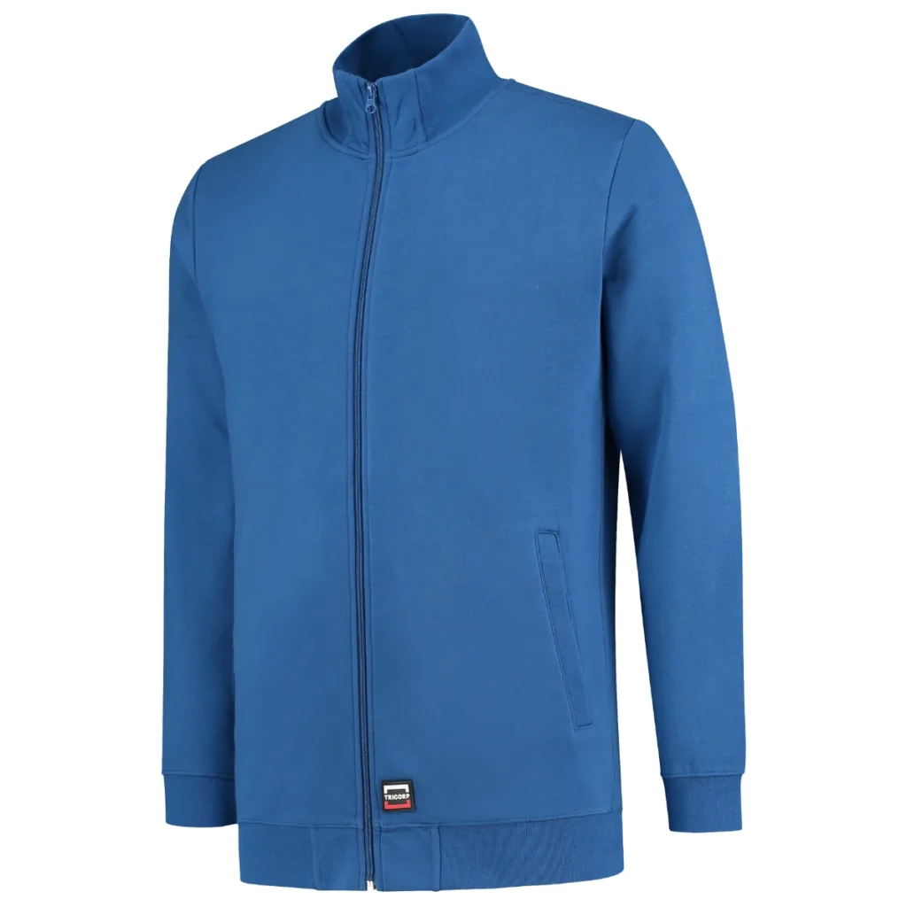 Mikina TRICORP Sweat Jacket Washable 60 °C T45, unisex, královská modrá