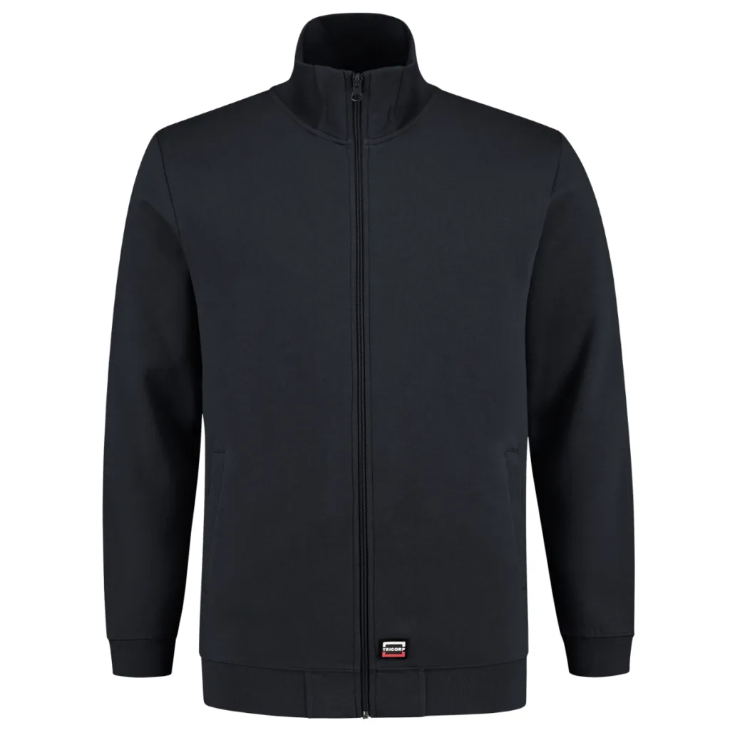 Mikina TRICORP Sweat Jacket Washable 60 °C T45, unisex, námořní modrá