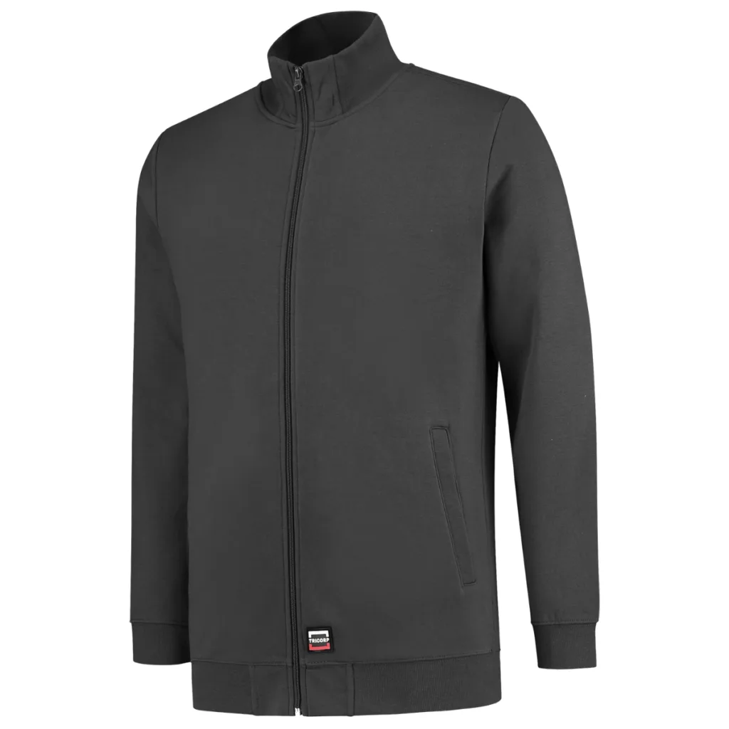 Mikina TRICORP Sweat Jacket Washable 60 °C T45, unisex, tmavě šedá