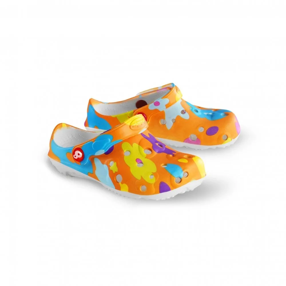 Obuv Schu'zz Globule 0031, oranžová – kytky