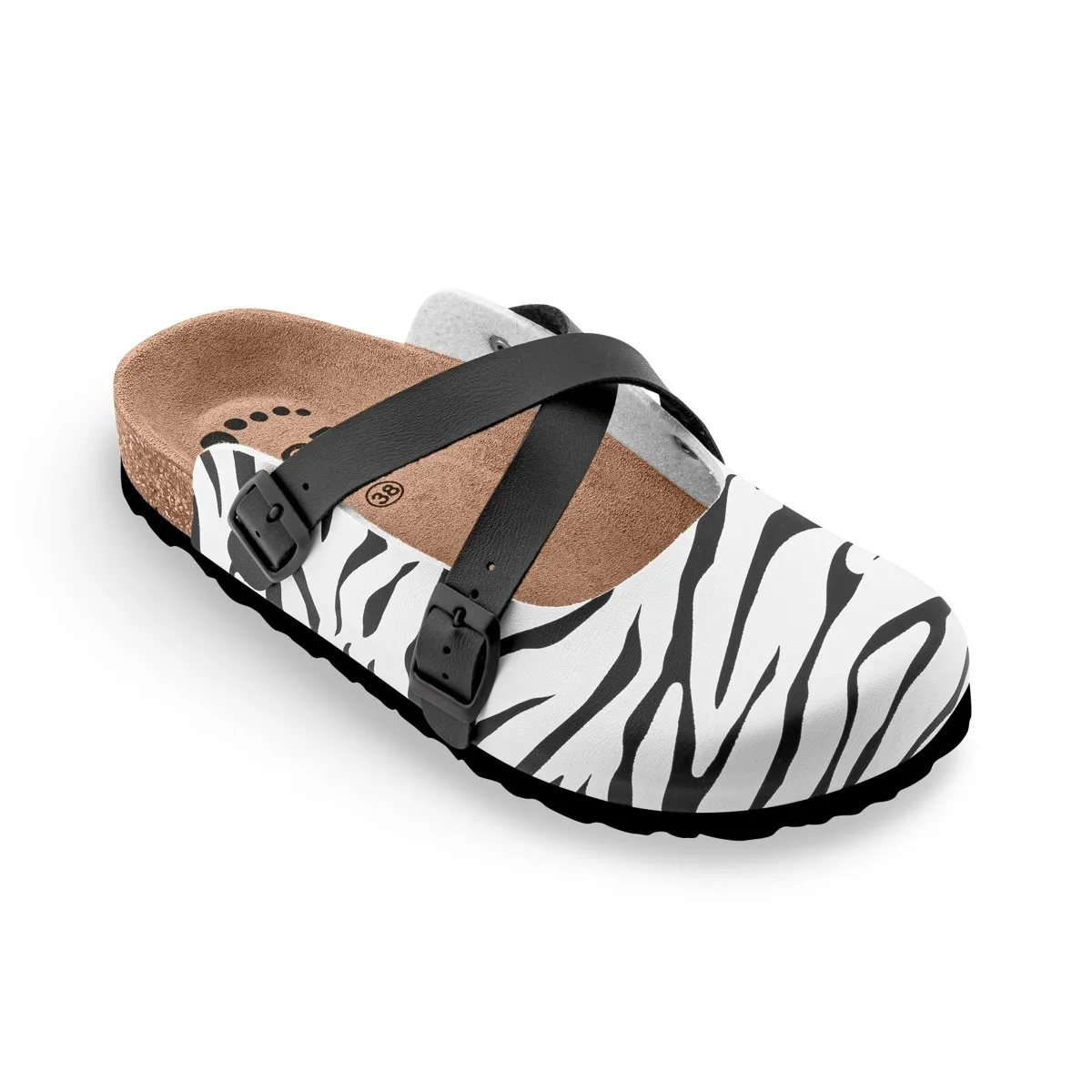 Pantofle FORcare 101066, bílá – zebra - Obrázek 2