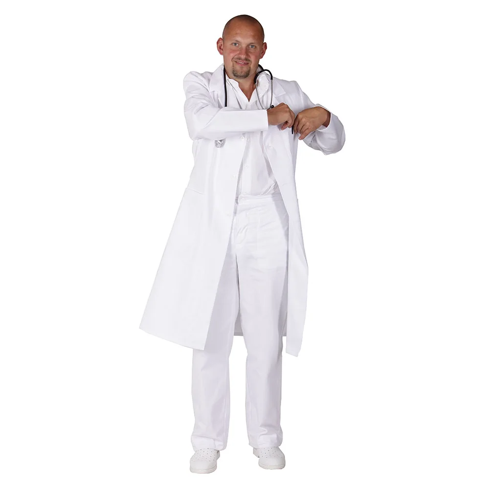 Plášť TRADETEX 0050, pánský, výška 170 cm, bílá, pohled 2