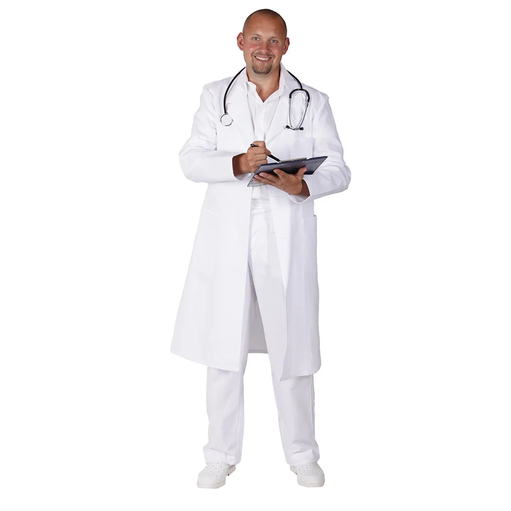Plášť TRADETEX 0050, pánský, výška 194 cm, bílá