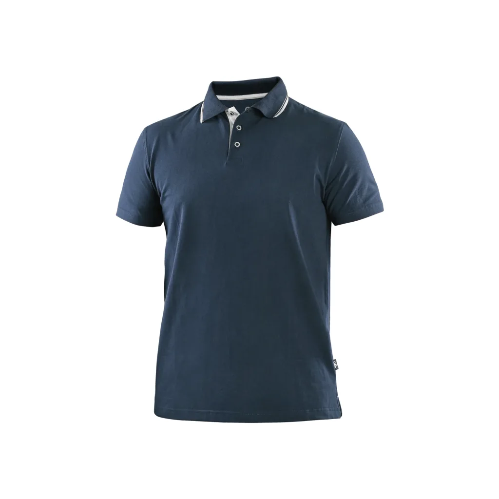 Polokošile CXS HENRY, pánské, krátký rukáv, modro-bílá