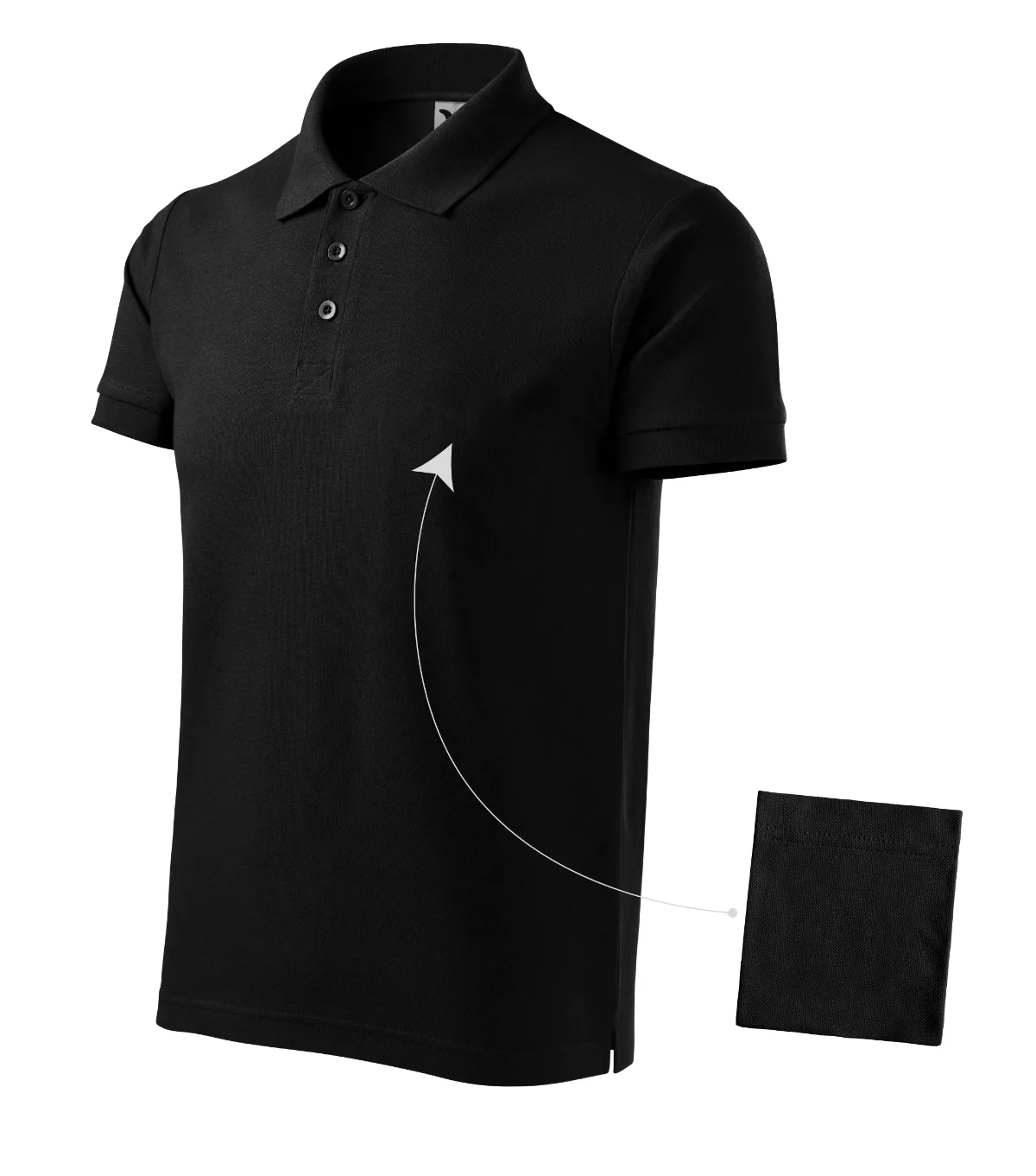 Polokošile MALFINI Cotton 212, pánská, černá
